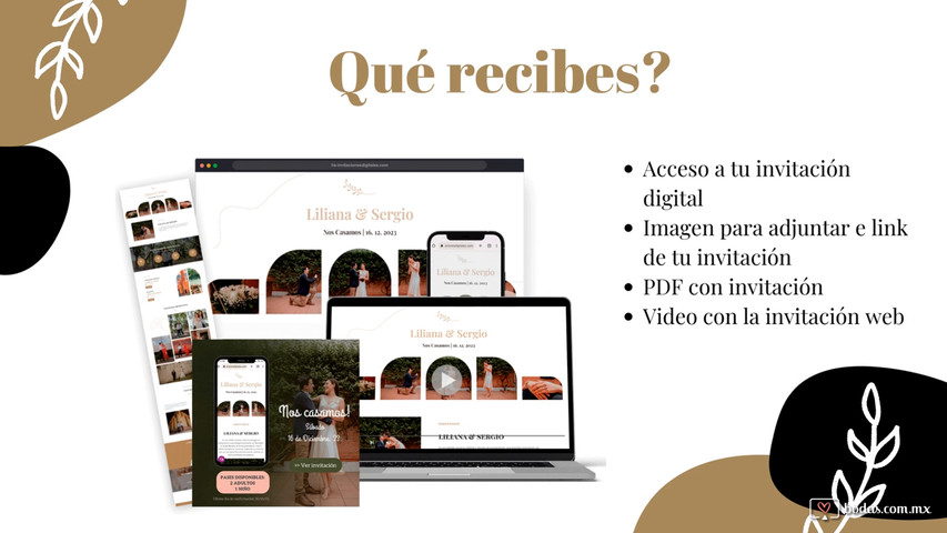 Conozcan Lia Invitaciones Digitales para su boda