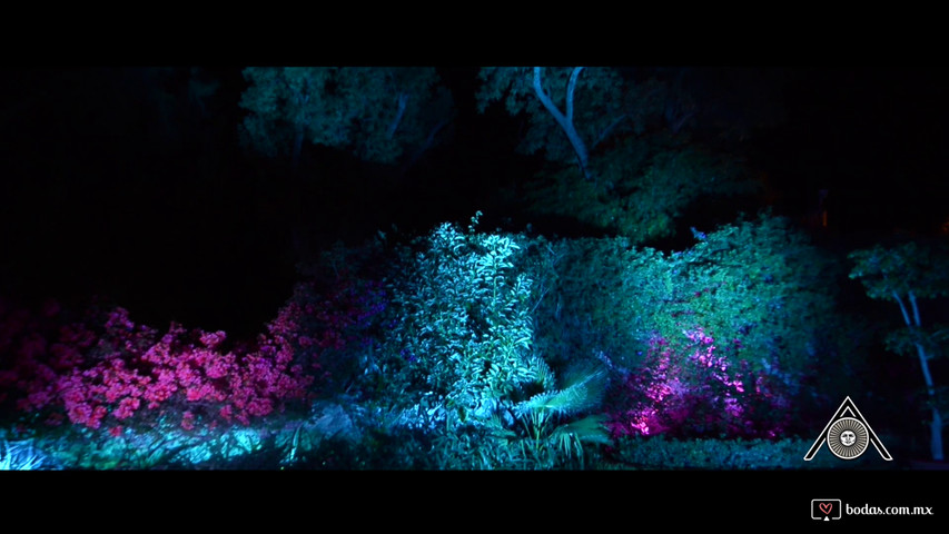 Iluminación de boda en Casa de Sierra Nevada Parque