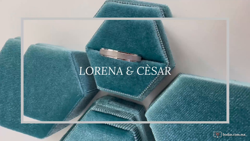 Argollas personalizadas - Lorena & César 