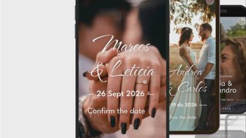 Invitaciones digitales Confirm the date