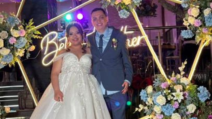Boda en tonos lilas y azul