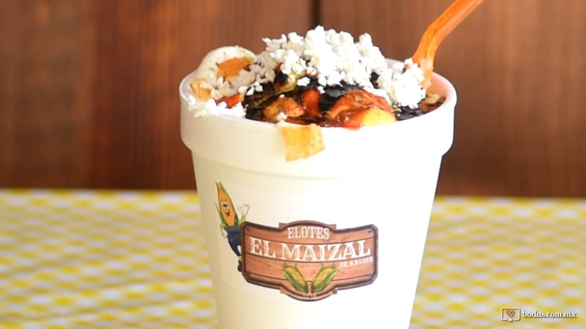 ¡Elotes El Mazial. Delicioso!