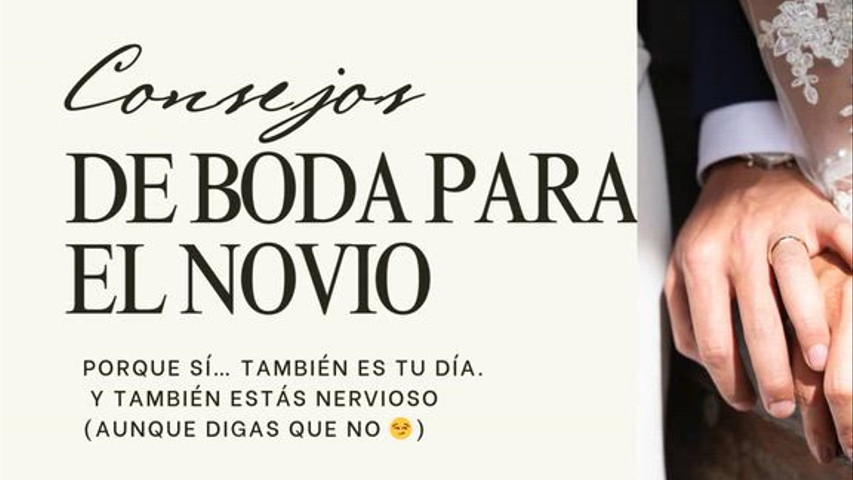 Consejos de boda para el novio cdr 