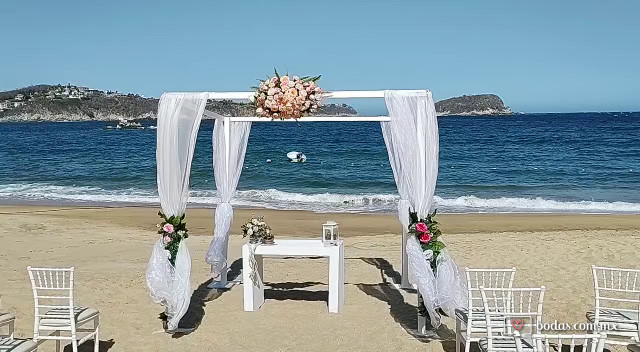 Ceremonia con gazebo en Chahué