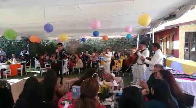 Mariachi en el jardín