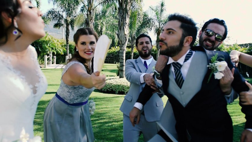 Wedding mannequin challenge