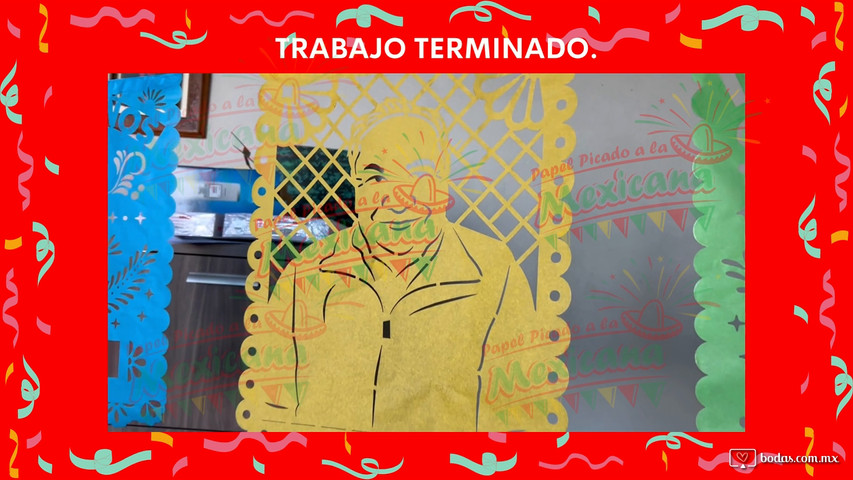 Papel picado personalizado 