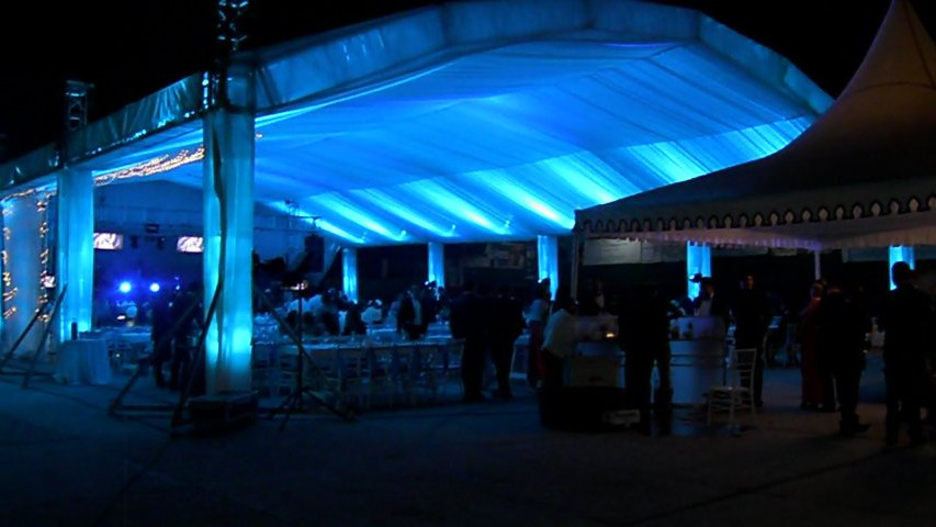 Carpa con iluminacion