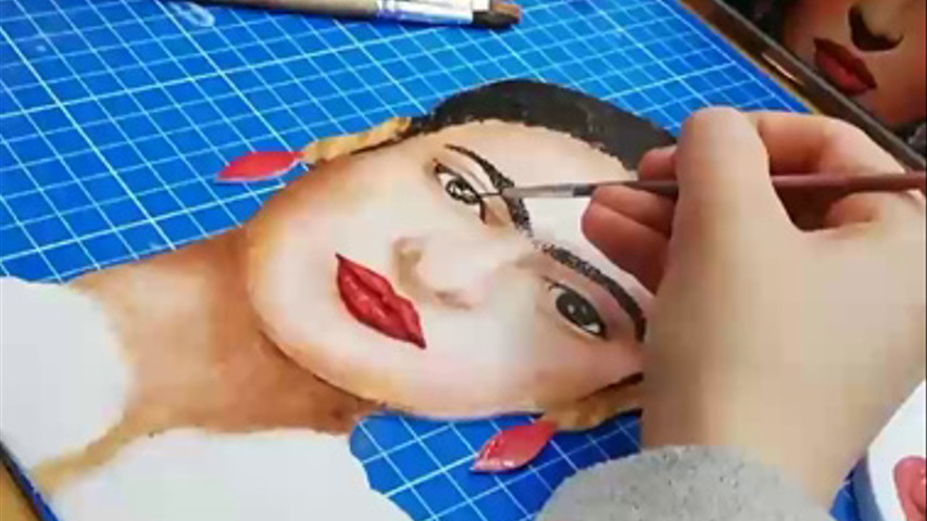 Pintando a Frida