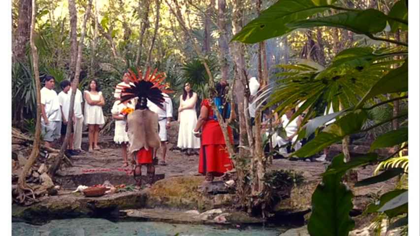 Boda en Cenote Maya