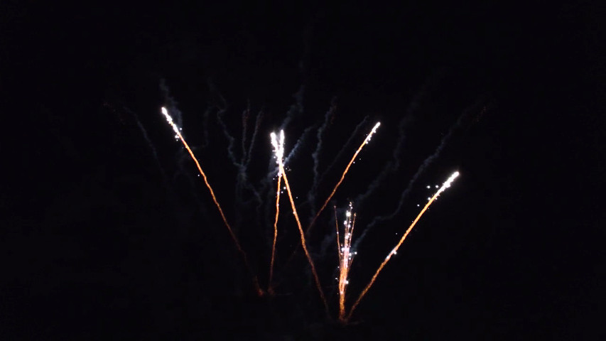 Fuegos artificiales en su boda