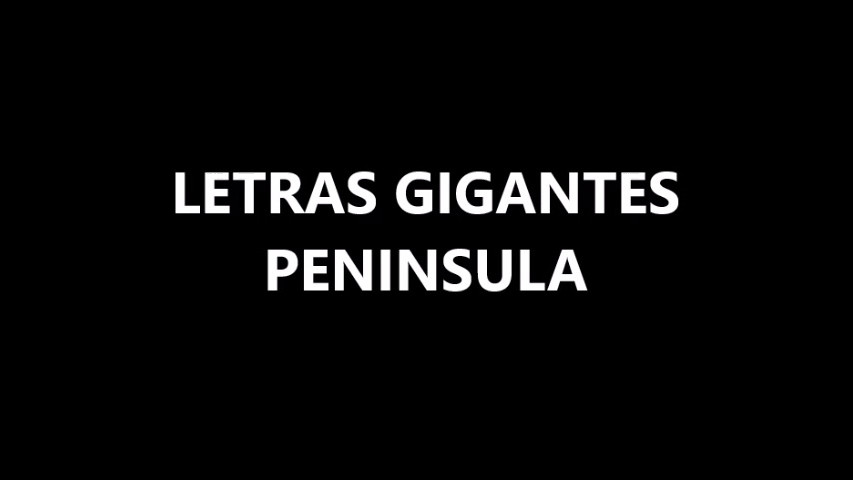 Letras Gigantes Península