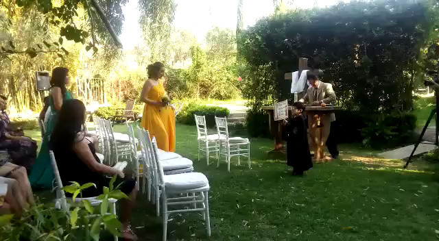 Ceremonia en jardín