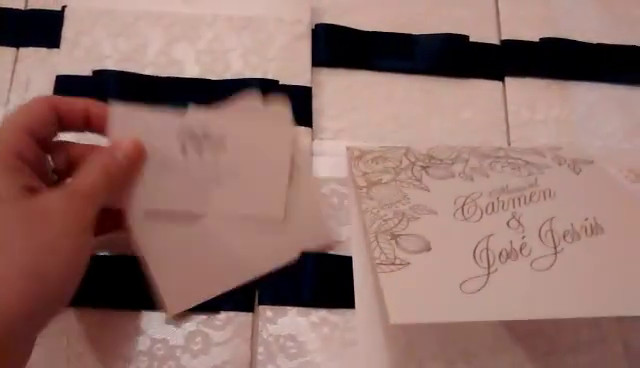 Invitaciones de boda con foil