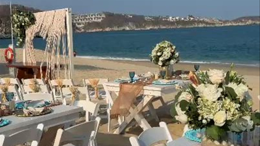 Boda Mar, en playa